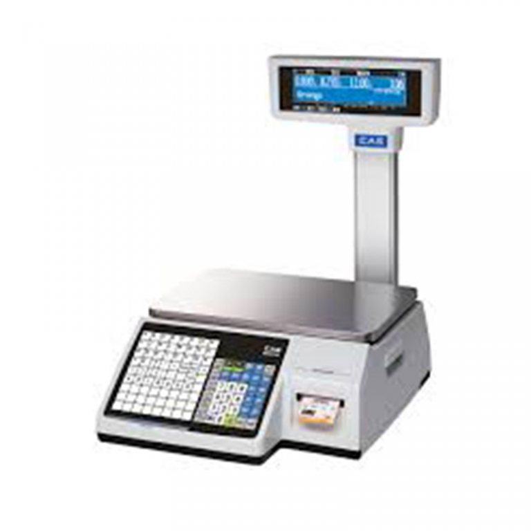 Báscula etiquetadora CAS CL-5200 con torre de display